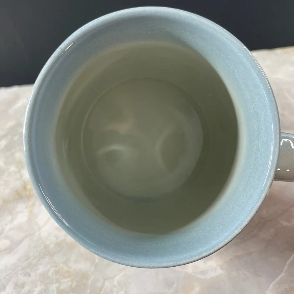 Target Ski Resort Mug White Blue 3D Sculpted Mountain Winter Cabin 16oz
